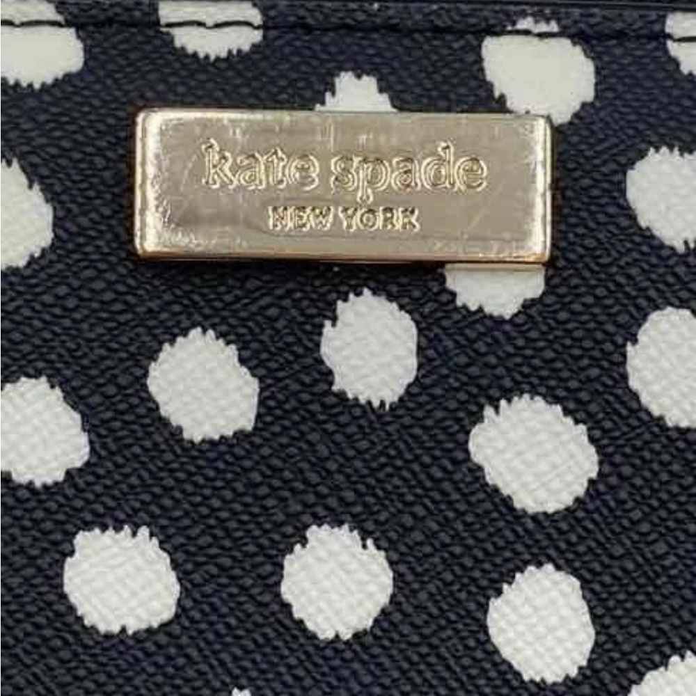 Kate Spade Black and Cream Dot Wallet - Picture 6 of 9